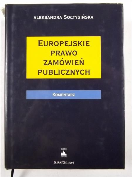 Europejskie prawo zamówień publicznych: Komentarz