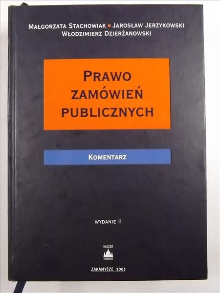 Prawo zamówień publicznych Komentarz