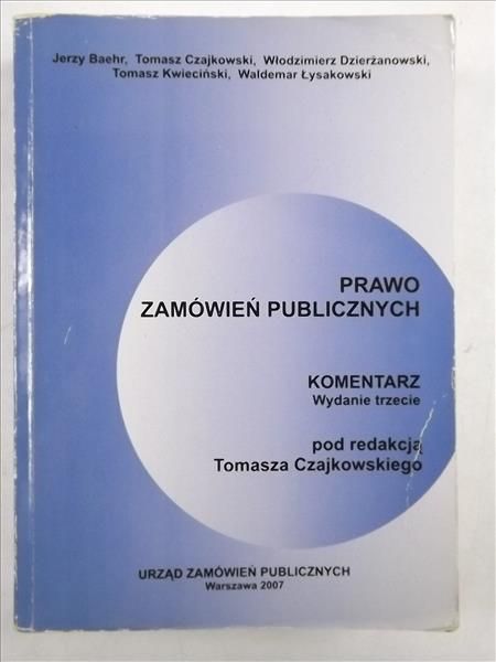 Prawo zamówień publicznych. Komentarz