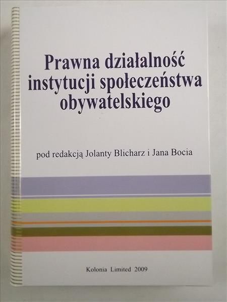 Prawna działalnośc instytucji społeczeństwa obywatelskiego