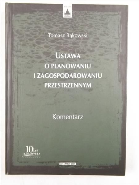 Ustawa o planowaniu i zagospodarowaniu przestrzennym