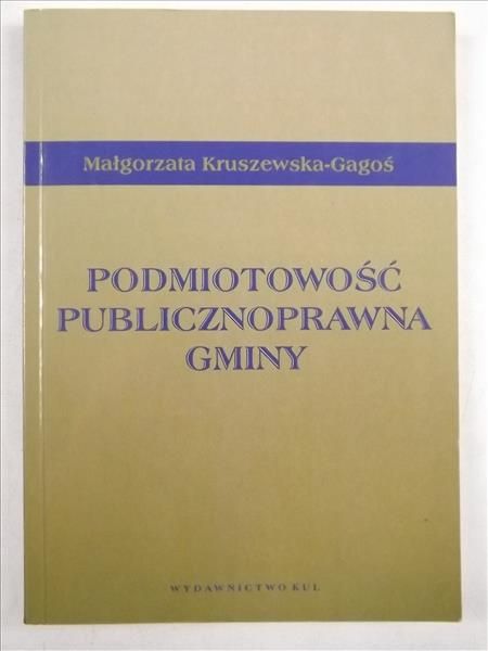 Podmiotowośc publicznoprawna gminy