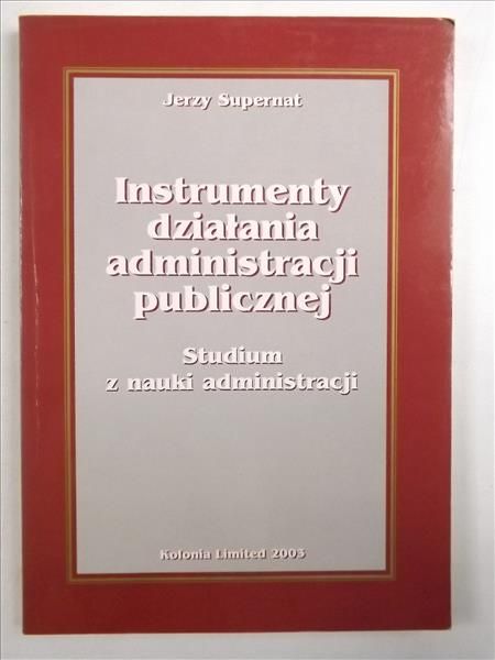 Jerzy - Instrumenty działania administracji publicznej