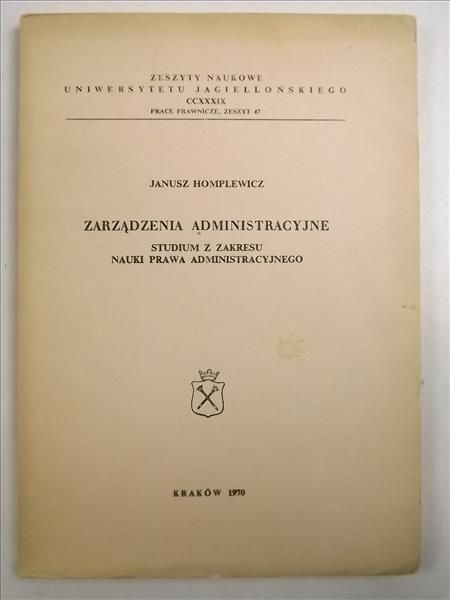Zarządzenia administarcyjne
