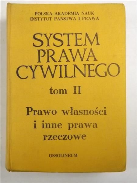 System prawa cywilnego, tom II