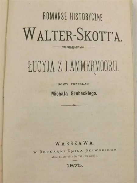 Łucja z Lammermooru, 1875 r.