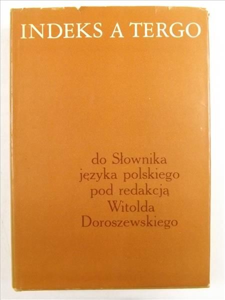 Indeks a tergo do słownika języka polskiego