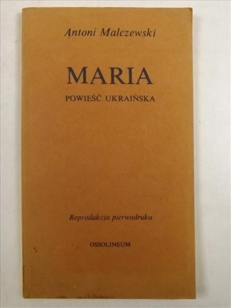 Maria, Reprint z 1825 r.