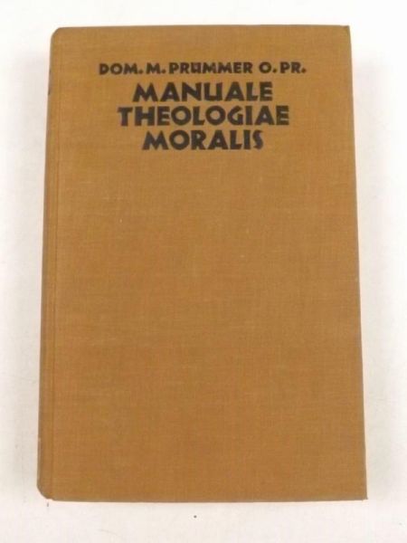 Prummer Dominicus - Manuale theologiae moralis, Tomus I, 1928 r.