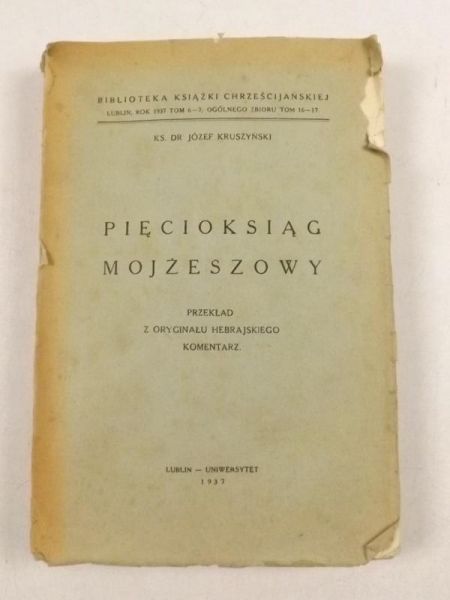 Pięcioksiąg Mojżeszowy, 1937 r.