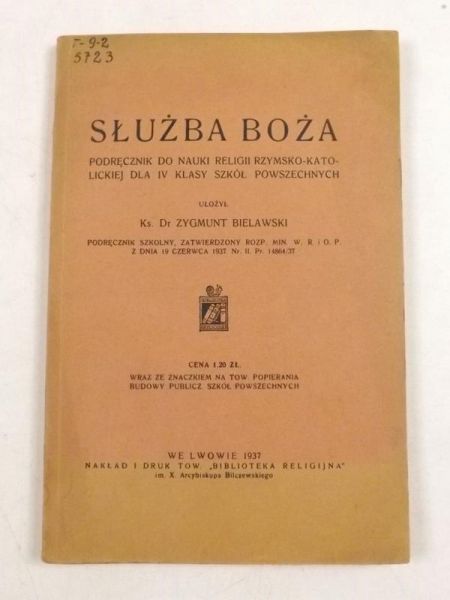 Bielawski Zygmunt - Służba Boża, 1937 r.