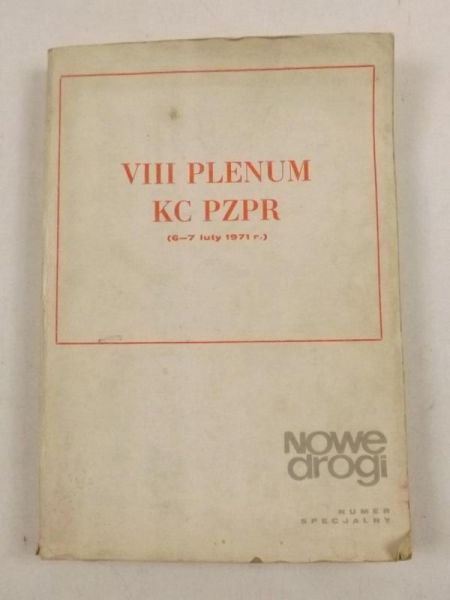 VIII Plenum KC PZPR, 6-7 luty 1971 r.