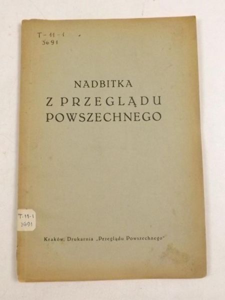 Dybowski R.- Katolicyzm a nauka, ok. 1933 r.