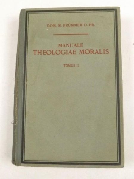 Prummer Dominicus M. - Manuale Theologiae Moralis, tom II, 1914 r.