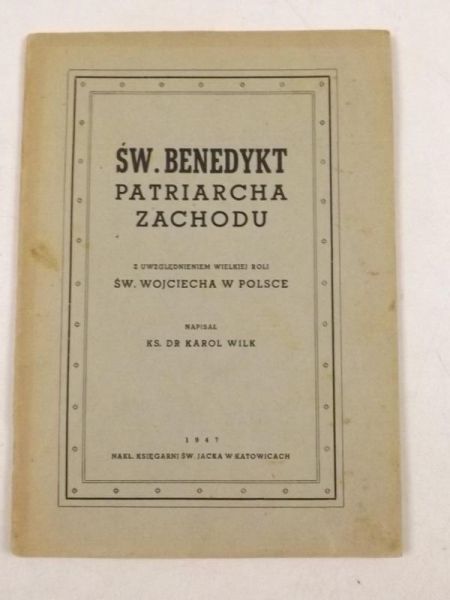 Św. Benedykt patriarcha zachodu, 1947 r.