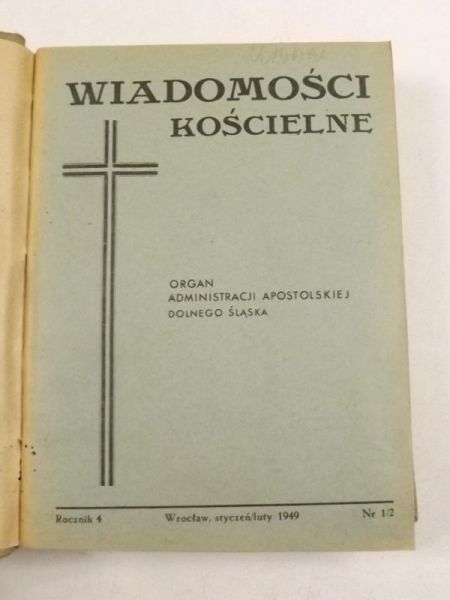 Wiadomości kościelne, 1949 r.