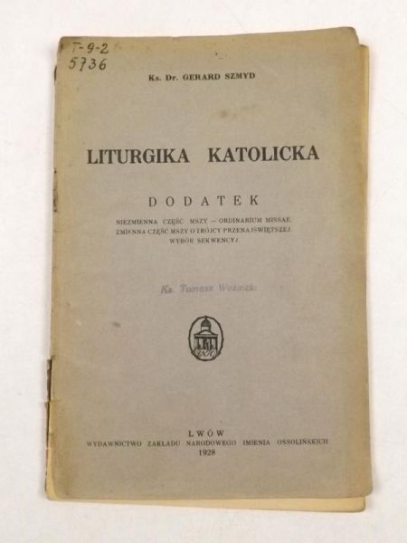 Litrugia Katolicka, 1928 r.