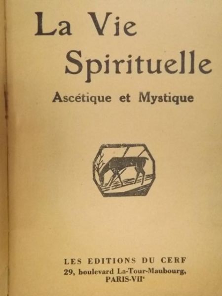 La Vie Spirituelle, tom LIII, 1937 r.