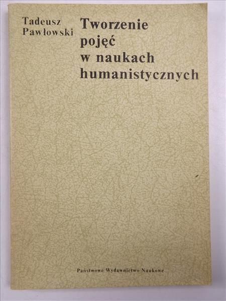 Tworzenie pojęć w naukach humanistycznych