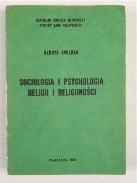 Socjologia i psychologia religii i religijności