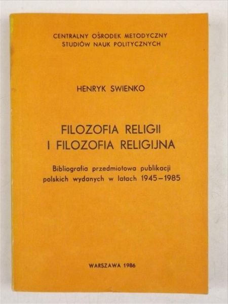 Filozofia religii i filozofia religijna