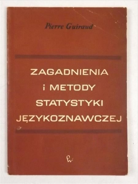Zagadnienia i metody statystyki językoznawczej