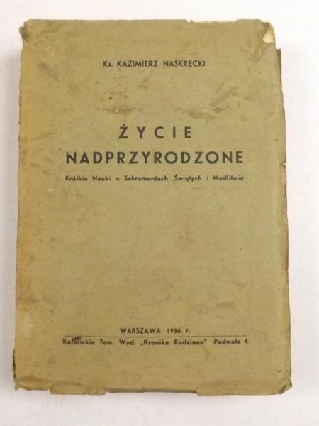Życie nadprzyrodzone, 1936 r.