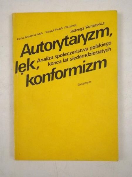 Autorytaryzm, lęk, konformizm