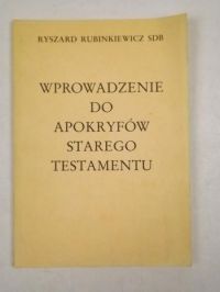 Wprowadzenie do apokryfów Starego Testamentu