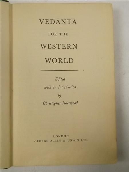 Vedanta for the Western World