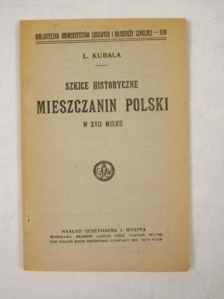 Szkice historyczne, mieszczanin Polski w XVII wieku, około 1900 r.