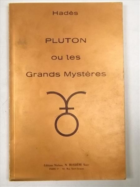 Pluton ou les Grands Mysteres