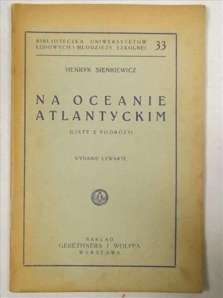 Na oceanie atlantyckim, 1935 r.