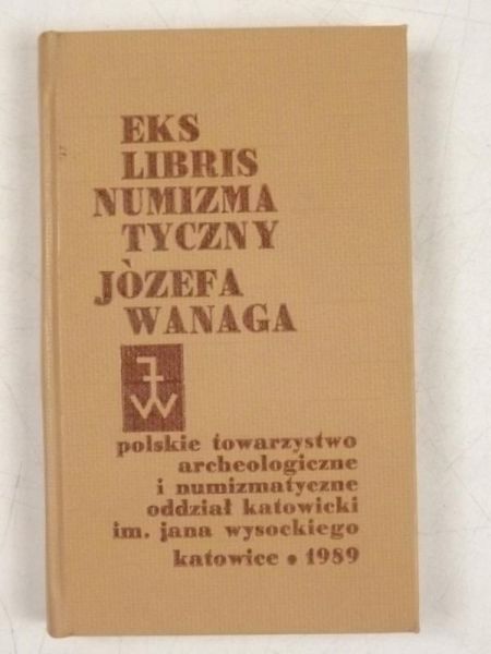 Ekslibris numizmatyczny Józefa Wanga. Miniatura