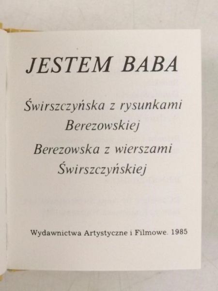 Świrszczyńska Anna - Jestem baba. Miniatura
