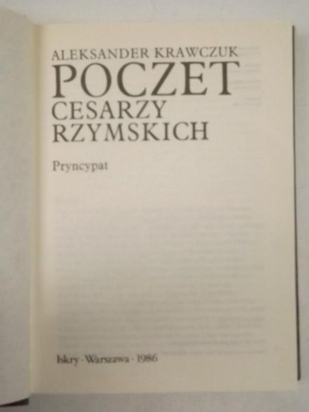 Krawczuk Aleksander - Poczet cesarzy rzymskich