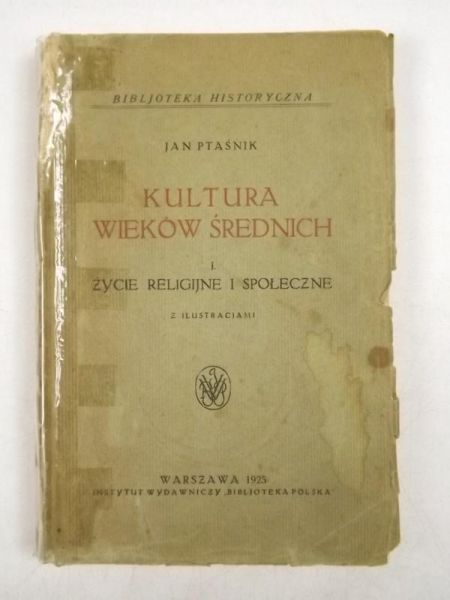 Kultura wieków średnich, 1925 r.