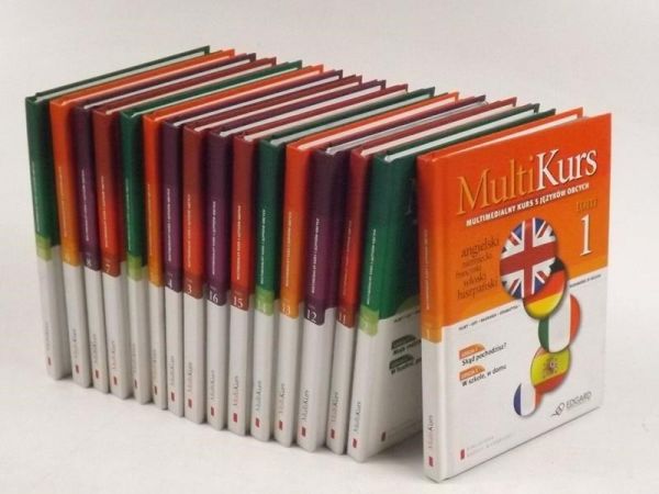 MultiKurs. Multimedialny kurs 5 języków obcych z CD, 16 tomów