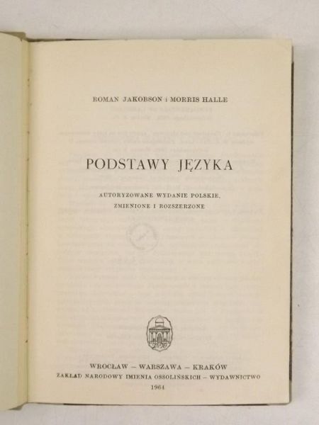 Jakobson Roman,   - Podstawy języka