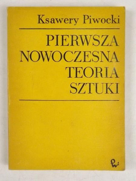 Pierwsza nowoczesna teoria sztuki
