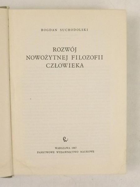 Rozwój nowożytnej filozofii człowieka