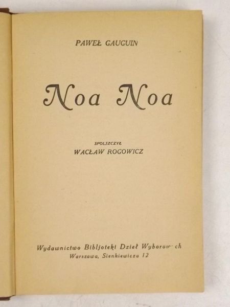 Noa Noa. 1925 r.