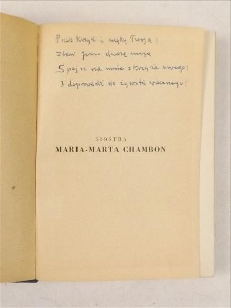 Siostra Maria-Marta Chambon, zakonnica nawiedzenia najśw. Marii Panny w Chambery, 1938 r.