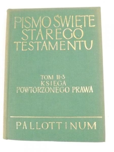 Pismo Święte Starego Testamentu, tom II, cz. 3