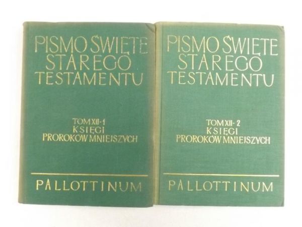 Pismo Święte Starego Testamentu, Tom XII, Cz. 1-2