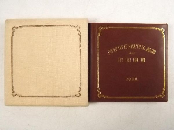 Etui-Atlas der Erde, miniatura, reprint 1831 r.