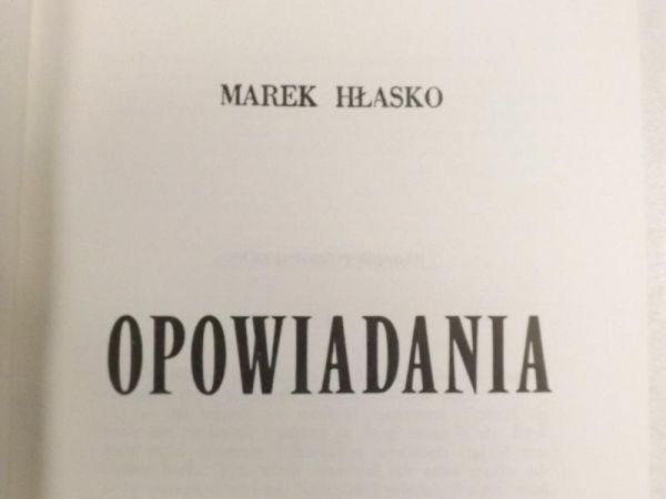 Hłasko Marek - Opowiadania, Instytut Literacki Paryż
