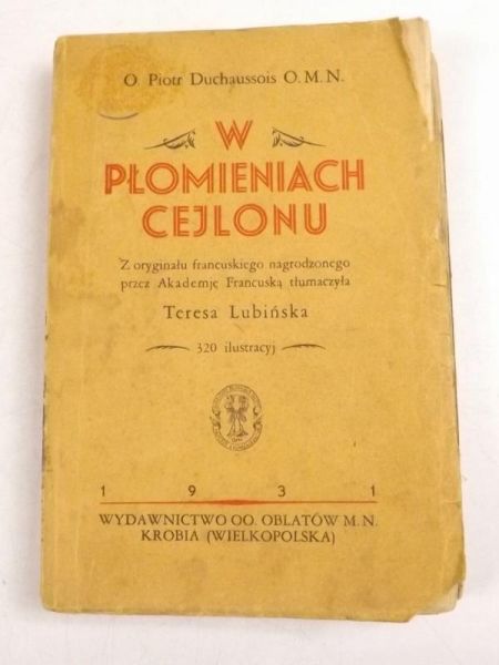 W płomieniach Cejlonu, 1931 r.