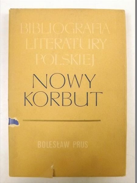 Prus Bolesław - Bibliografia Literatury Polskiej Nowy Korbut