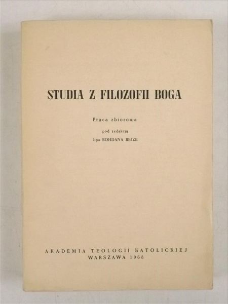 Studia z filozofii Boga